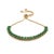 Metal Emerald Glow Adjustable Gold Bracelet For Sale - Image 7 of 7