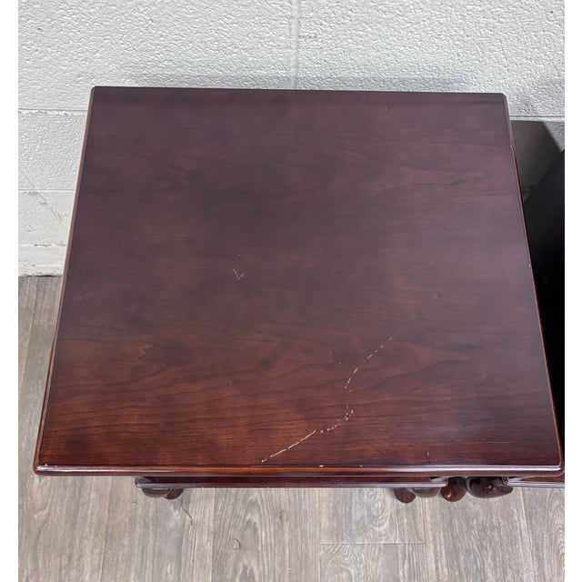 1990s Vintage Bombay Company Nightstands Side Tables - Matching Pair For Sale - Image 5 of 16