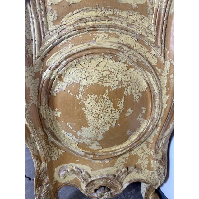 Mid 20th Century Pair of Louis XV–Style Painted Bombe Commodes With Carved Rococo Ornament For Sale - Image 13 of 14