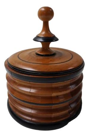 Napoleon III Biedermeier Tobacco Canister Jar Humidor, 1850s