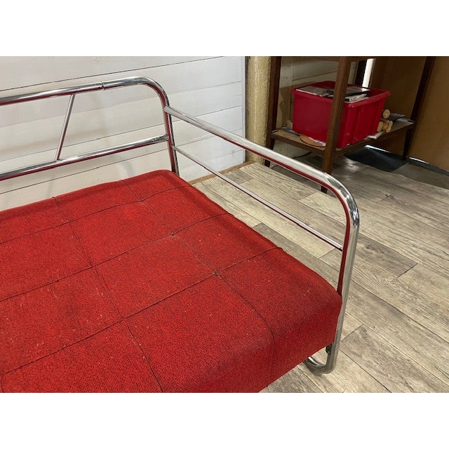 Bauhaus Tubular Steel Sofa, 1940s For Sale - Image 4 of 10