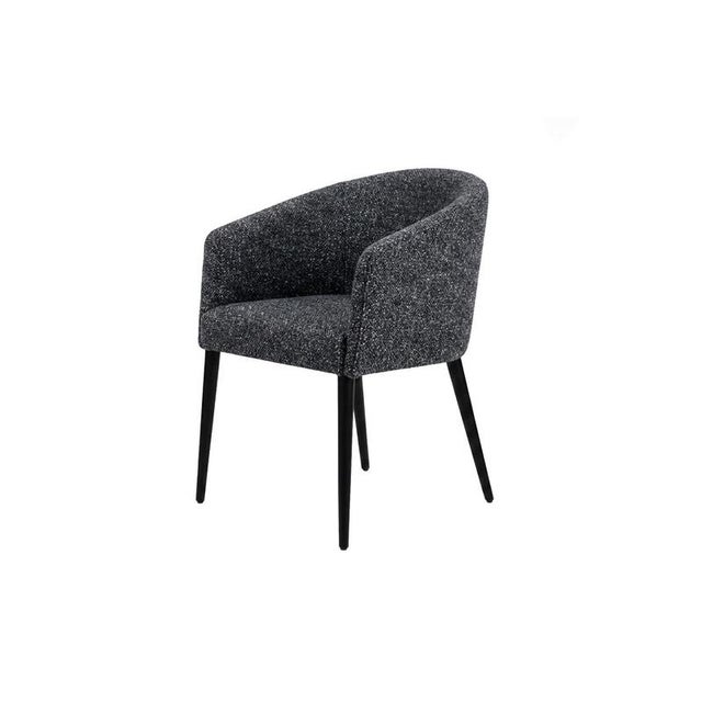 Dining Chair in Black Blur Fabric with Black Legs. The Utopía Dining Chair brings sweet imagination to life, combining...