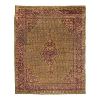 Late 19th Century Indian Agra Rug, 10'02 X 12'06 For Sale