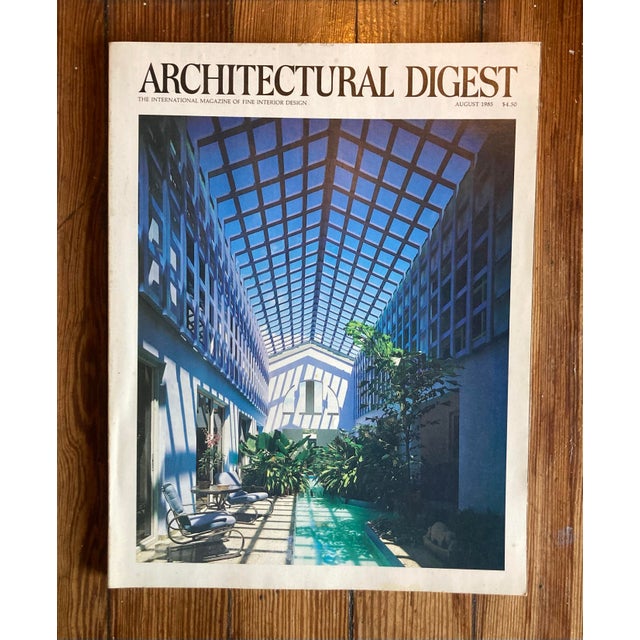 1980s Lot of 6 Vintage Architectural Digest Magazines From 1983-1985 For Sale - Image 5 of 8