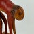 Animal Skin Small Vintage Folk Art Painted Leather Monkey on Stand For Sale - Image 7 of 9