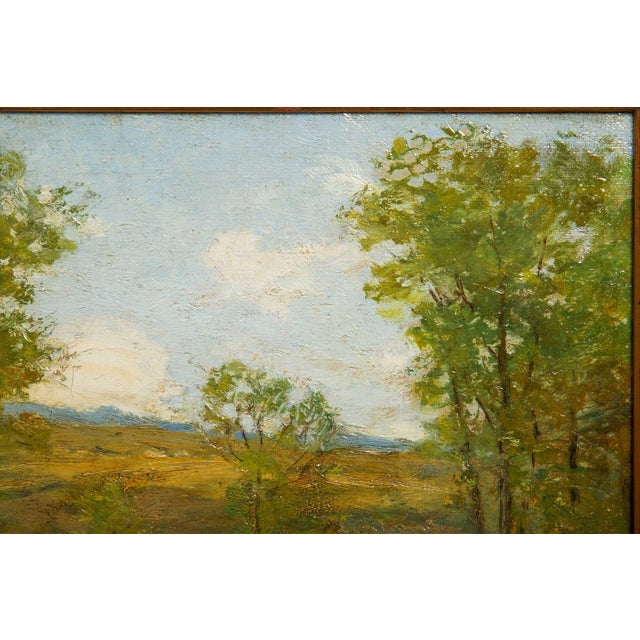 American Tonalist Impressionist Painting “Midsummer” by Cullen Yates For Sale - Image 4 of 12