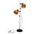 Hungarian Space Age Adjustable Double Floor Lamp in Orange and Brown Chrom, 1970s For Sale - Image 13 of 13