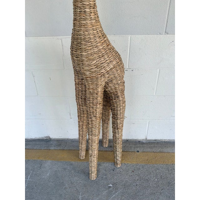 2020s Ebanista Tall Woven Giraffe Sculpture. For Sale - Image 5 of 6