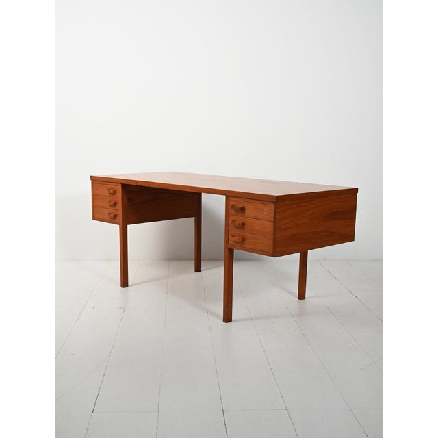 Vintage Teak Desk by Nanna & Jørgen Ditzel, 1950s For Sale - Image 6 of 14