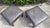 King Hickory Gray Leather Nailhead Ottomans, a Pair For Sale - Image 9 of 12