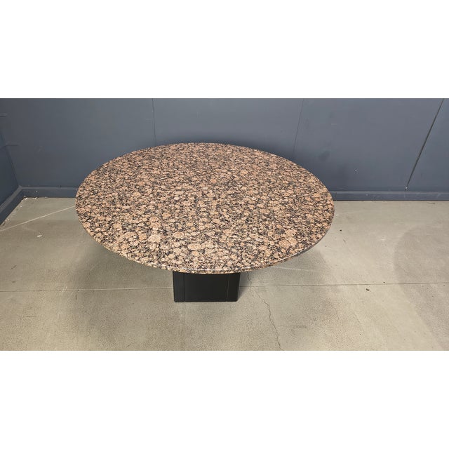 Vintage Round Granite Center Table, 1970s For Sale - Image 10 of 13