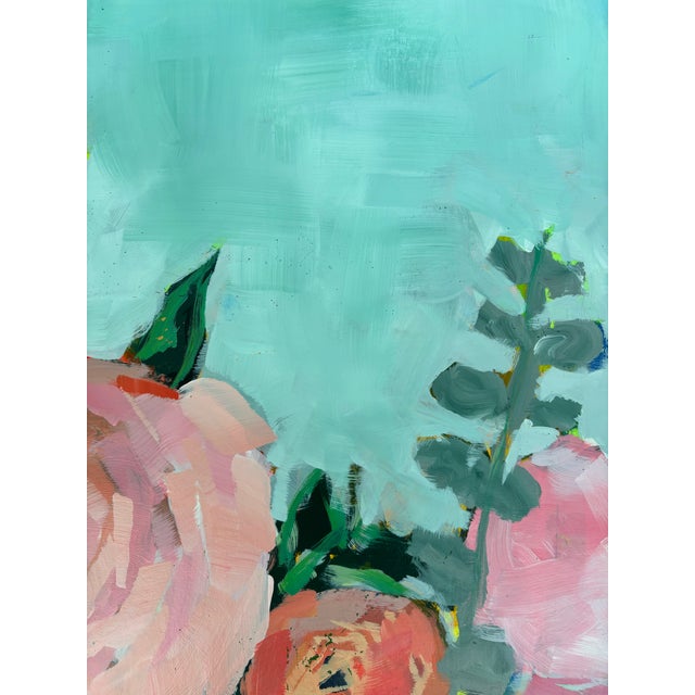 “Whispers in Bloom” Original, Modern Impressionistic Botanical Still Life Painting by Linda McDonough For Sale - Image 11 of 11