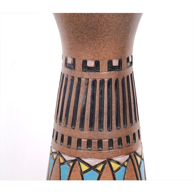 White Vintage Ceramic Floor Lamp by M. Zawadzki for Tilgmans Sweden, 1965 For Sale - Image 8 of 17