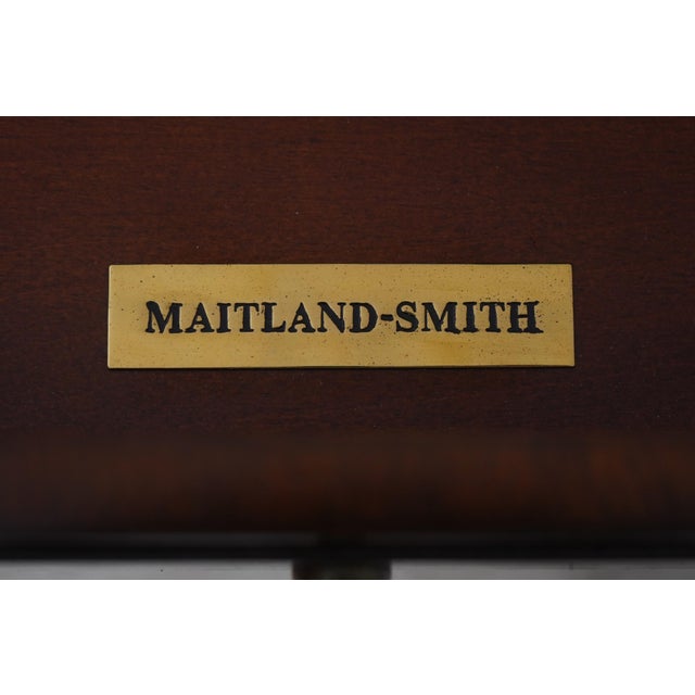 Maitland Smith Mahogany Stone Top Console Cabinet For Sale - Image 18 of 18