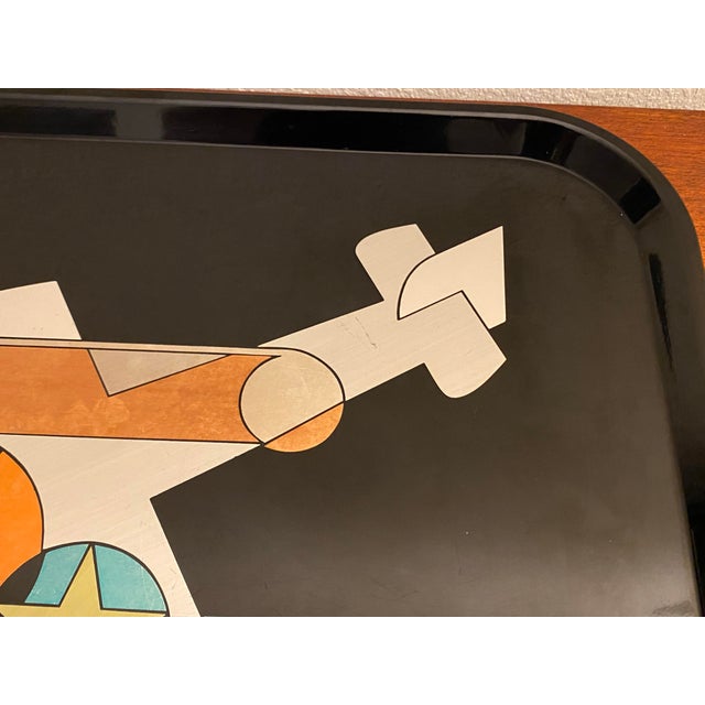 Art Deco Vintage 1932 Art Deco George Switzer Micarta Westinghouse Dynamic Airplane Tray For Sale - Image 3 of 11