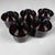 Black Japanese Ko-Suimono-Wan Lacquer Soup Bowls with Lids, 1970s, Set of 5 For Sale - Image 8 of 11