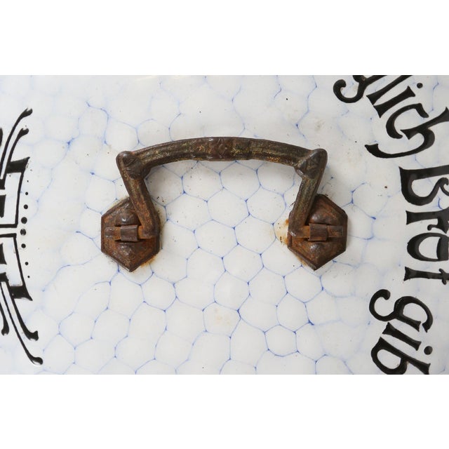 Germany / 1910 / bread bin / enamel / Art Nouveau / Vintage / Antique Art Nouveau lunch box or bread bin made in Germany...