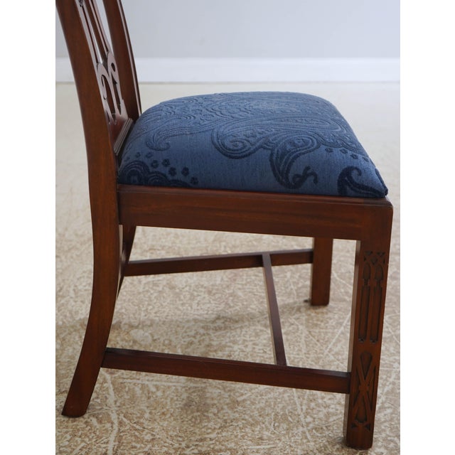 Pair of Maitland Smith Mahogany Dining Chairs For Sale - Image 10 of 18