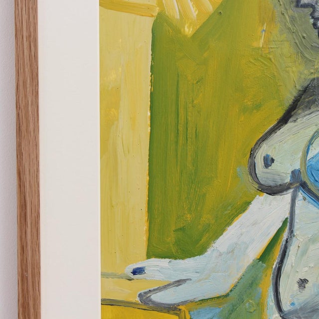 Raymond Debiève, Nude Woman at Home, 1969, Oil on Paper, Framed For Sale - Image 12 of 18