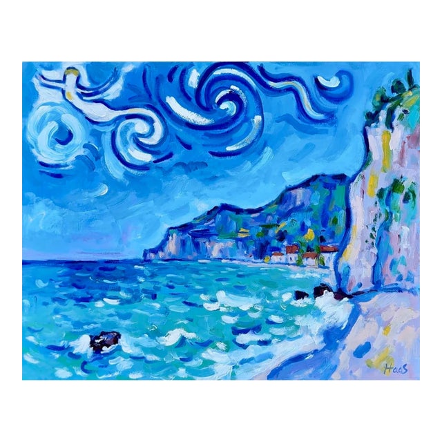 Spirits of the Sea, Modern Impressionist Seascape Oil Painting For Sale