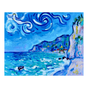 Spirits of the Sea, Modern Impressionist Seascape Oil Painting