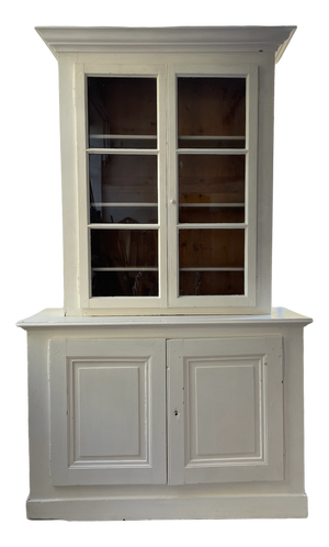 Display Case with White Patina, 1940s