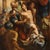 A splendid 17th-century Italian painting. This painting oil on canvas depicts a dramatic scene, a Saint bound and...