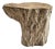 Vintage Lychee Burn Sand Stump Side Table For Sale