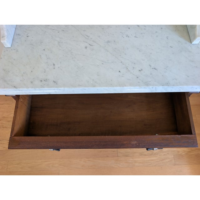 Late 1800's Victorian Marbletop Eastlake Washstand For Sale - Image 14 of 18