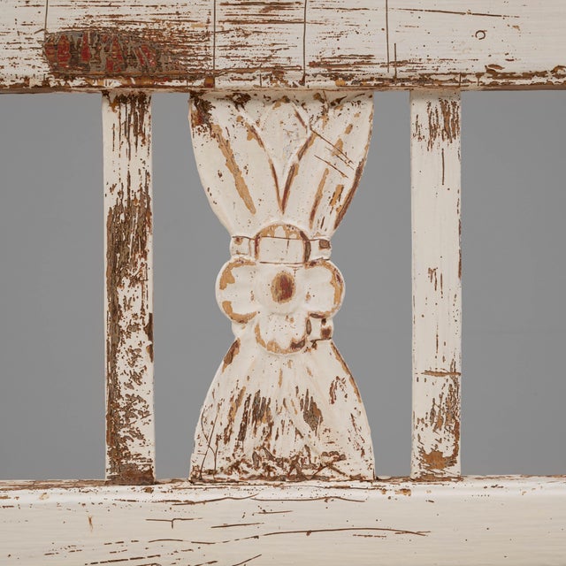 19th Century Scandinavian Upholstered Bench For Sale - Image 13 of 18