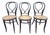 N14 Fischel 19s Thonet Style Bistro Chairs, 1860, Set of 3 For Sale