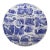 Colorful Colorado Delft Style Blue and White Decorative Plate For Sale