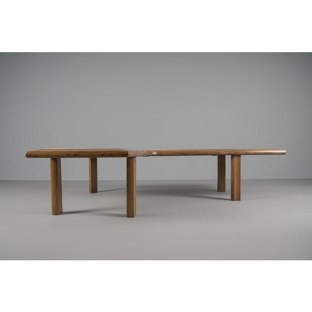 Beige Large Mid-Century Modern Oak and Onyx Boomerang Coffee Table, 1960s For Sale - Image 8 of 18