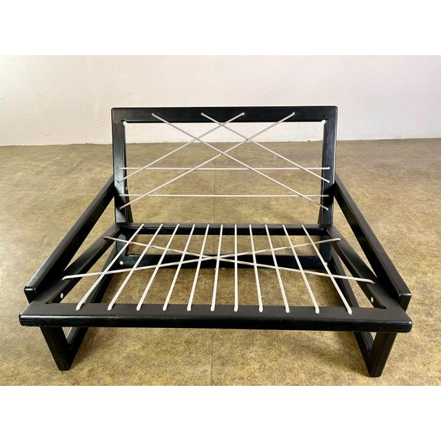 Black Vintage Italian Armchair by Tobia & Afra Scarpa for Cassina, 1960s For Sale - Image 8 of 15