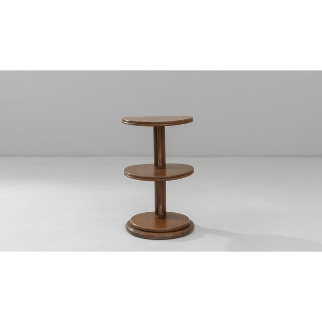 French 1940s French Modern Three-Tier Side Table For Sale - Image 3 of 18