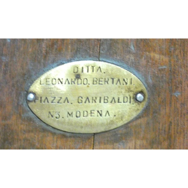 Libra Iron, Brass and Wood Bench by Leonardo Bertani, Italy, 1800s For Sale - Image 10 of 18