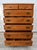 Vintage Ethan Allen Heirloom Nutmeg Maple 7 Drawer Chest on Chest Tall Dresser For Sale - Image 15 of 17