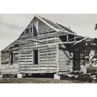 1960s Fuqua House Log Cabin Grimes County Texas Photograph For Sale