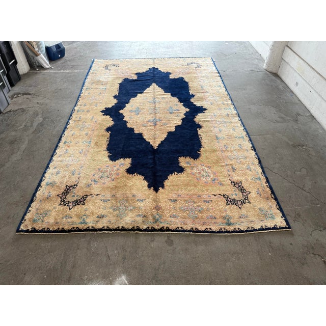 Design Plus Gallery presents a 9ft 11in × 15ft 8in Kerman Persian Rug. Woven in wool, this large-format rug showcases a...