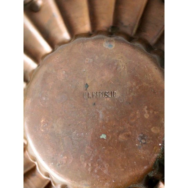 United Arab Republic Copper Bowl Circa 1960s For Sale - Image 9 of 10