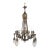 Antique Neo Rococo Cast Bronze Chandelier - Restored For Sale