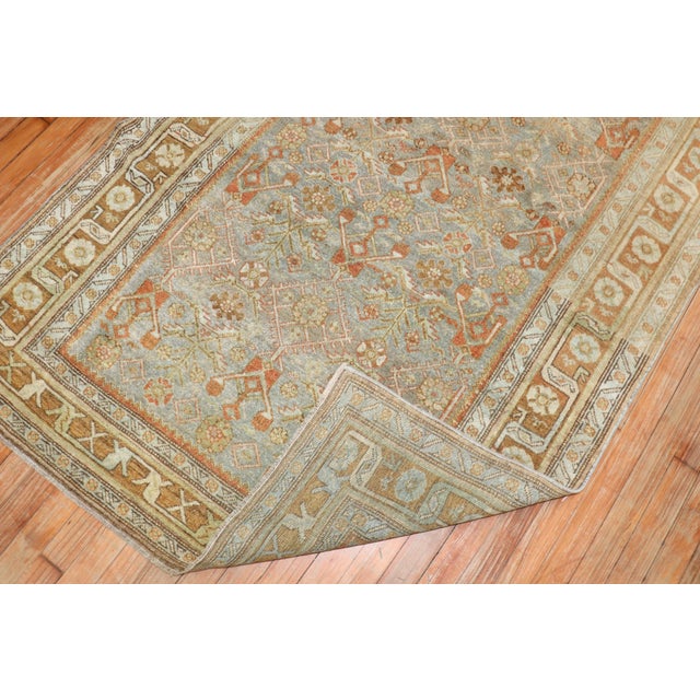 Early 20th Century Antique Zabihi Collection Persian Bidjar Accent Small Rug For Sale - Image 5 of 8