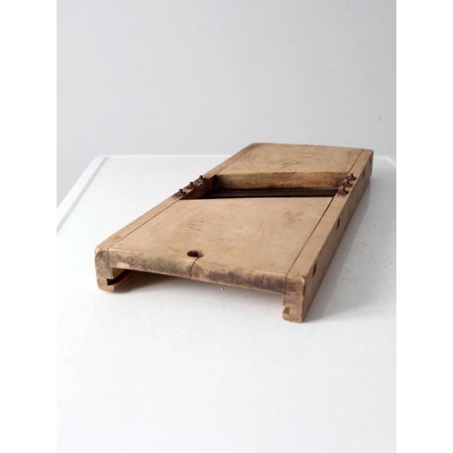 Wood Antique Kitchen Mandolin For Sale - Image 7 of 10