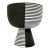 Jonathan Adler Palm Springs Pedestal Stripes Bowl For Sale