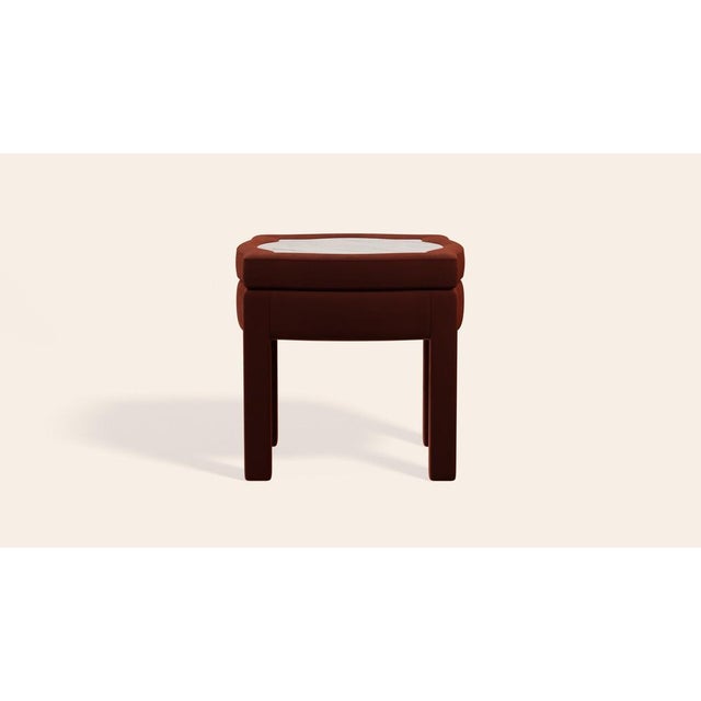 Piero Ottoman in Velvet by Ceraudo For Sale - Image 6 of 9