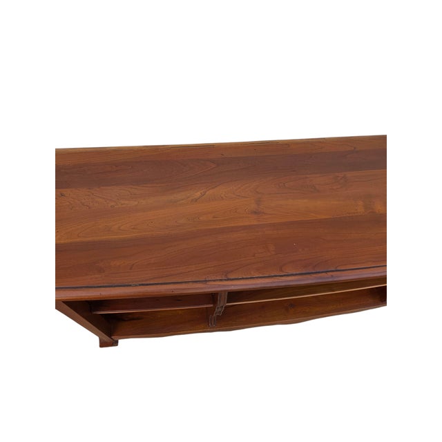 1990s Ethan Allen Maison Bookcase Shelf Console French Country Sideboard Cabinet For Sale - Image 9 of 18