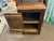 Country cabinet perfect small size. One shelf, door opens smoothly.