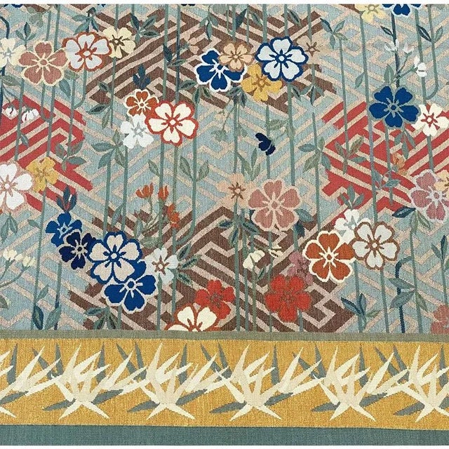 Handwoven Japanese Style Aubusson Area Rug 9’0″ X 12’0″ For Sale - Image 9 of 10