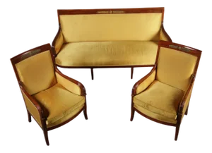 Antique Empire Seating Group in Mahogany, 1810