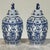 Ceramic 19th Century Boch Hand-Painted Blue & White Delft Garniture Set For Sale - Image 7 of 18